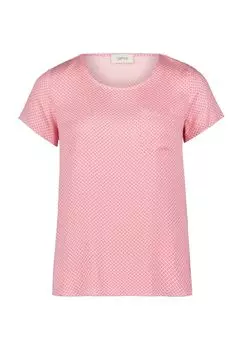 Блузка-рубашка, нагрудный карман, минимальный узор, женская CARTOON, цвет Pink Cream