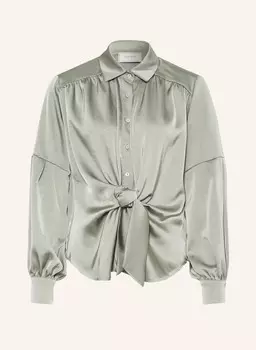 Блузка-рубашка naja из атласа NEO NOIR, светло-зеленый