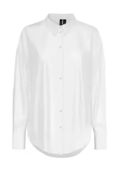 Блузка-рубашка «Нора» оверсайз, женская VERO MODA, цвет 175683 Bright Whi