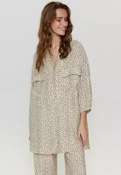 Блузка-рубашка NUDANI Nmph, цвет oyster gray