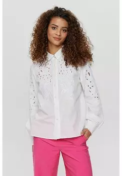 Блузка-рубашка NULIMA Nmph, цвет bright white