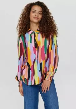 Блузка-рубашка NUVANA Nmph, цвет powder blue