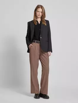 Блузка-рубашка обычного кроя с воротником-стойкой Betty Barclay, черный