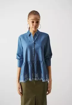 Блузка-рубашка ONLCANBERRA BROD ONLY, цвет light blue denim