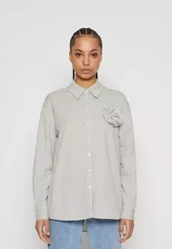 Блузка-рубашка ONLMILLE RIA LOOSE ONLY, цвет moonbeam/naval academy