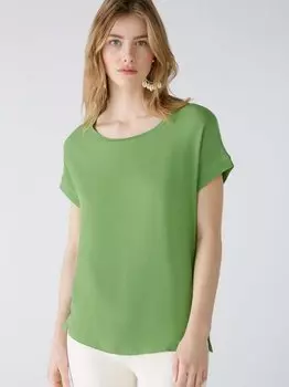 Блузка-Рубашка Oui, зеленый