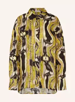 Блузка-рубашка оверсайз Mrs & Hugs, черный