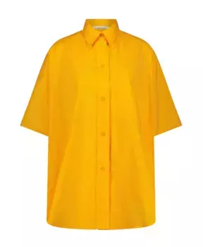 Блузка Рубашка оверсайз с короткими рукавами Liviana Conti, желтый