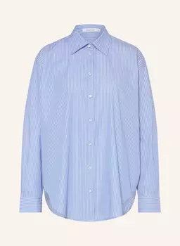 Блузка-Рубашка оверсайз Soluzione, голубой