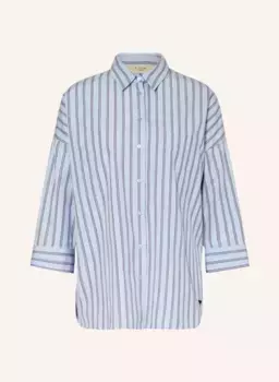 Блузка-рубашка оверсайз venus с рукавами 3/4 Weekend Maxmara, синий