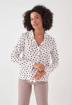 Блузка-рубашка PATTERNED Herita, цвет black