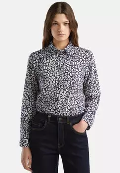 Блузка-рубашка PATTERNED United Colors of Benetton, цвет blue