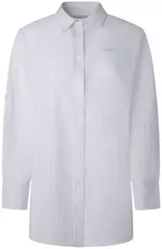 Блузка-рубашка Pepe Jeans "Blouse Polly", голубой