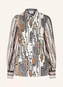 Блузка-Рубашка пиа из микса материалов Desoto, бежевый