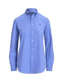 Блузка-Рубашка приталенного кроя Polo Ralph Lauren, синий