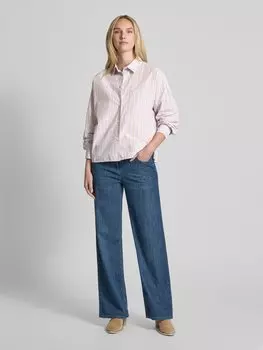 Блузка-рубашка прямого кроя с нагрудным карманом Marc O'Polo Denim, сиреневый