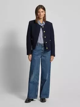 Блузка-рубашка прямого кроя с вышитым логотипом Polo Ralph Lauren