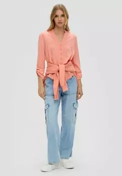 Блузка-рубашка QS, цвет pfirsich