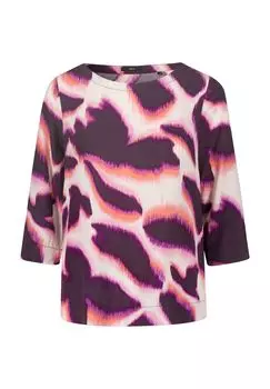 Блузка-рубашка, рукав 3/4, женская zero, цвет Creampurple