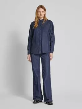 Блузка-рубашка с этикеткой, модель 'BRAWLEY' Lauren Ralph Lauren, темно-синий