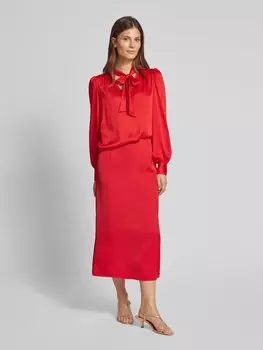 Блузка-рубашка с бантом Christian Berg Woman Selection, красный