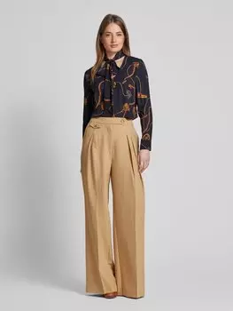 Блузка-рубашка с бантом, модель «YILVRAY» Lauren Ralph Lauren, темно-синий