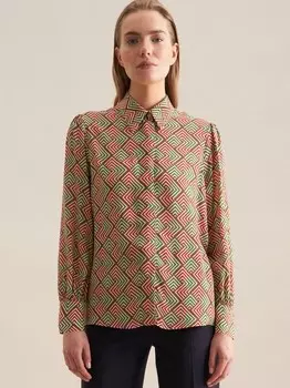 Блузка-Рубашка с геометрическими узорами Seidensticker, мультиколор