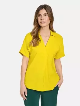 Блузка-Рубашка с короткими рукавами Gerry Weber, желтый