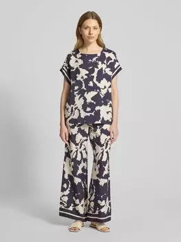 Блузка-рубашка с круглым вырезом comma