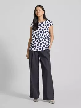 Блузка-рубашка с круглым вырезом More & More, белый