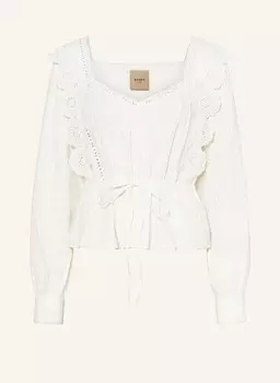 Блузка-Рубашка с кружевом Rouge Vila, белый
