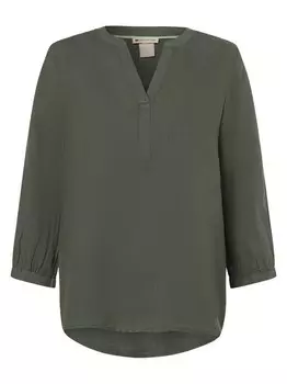 Блузка-Рубашка с льняным наполнением Street One, хаки