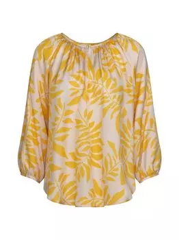 Блузка-Рубашка с листьями Seidensticker, желтый