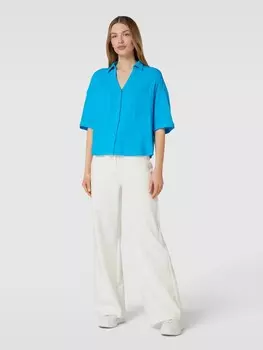 Блузка-рубашка с нагрудными карманами Jake*s Casual, синий