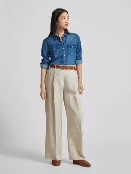 Блузка-рубашка с нагрудными карманами модель «БИСТА» Vila, синий