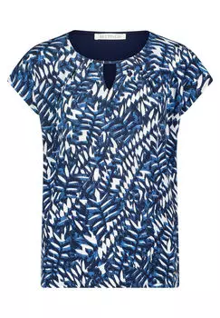 Блузка-Рубашка с отделкой паутиной Betty & Co, синий