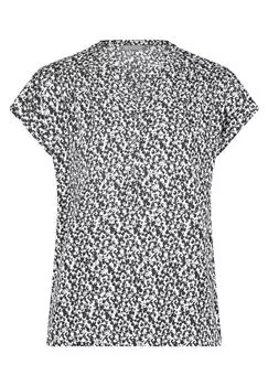 Блузка-Рубашка с планкой на пуговицах Betty & Co, черный