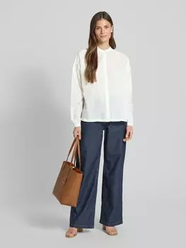 Блузка-рубашка с планкой на пуговицах, модель «Bizzan» BOSS Orange, кремовый