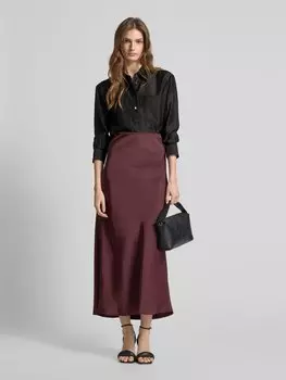 Блузка-рубашка с планкой на пуговицах Stefanel, черный