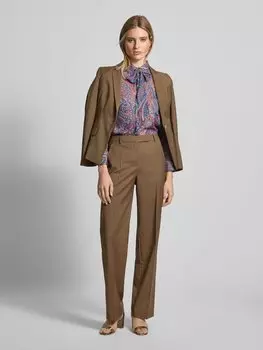 Блузка-рубашка с потайной застежкой на пуговицы, модель «KRISTY» Lauren Ralph Lauren, синий