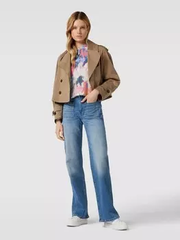 Блузка-рубашка с принтом по всей поверхности More & More, розовый