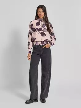 Блузка-рубашка с присборенными деталями More & More, розовый