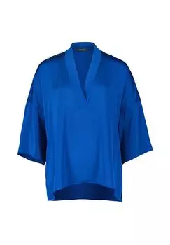 Блузка-рубашка с разрезами по бокам Vera Mont, цвет Bright Lapis