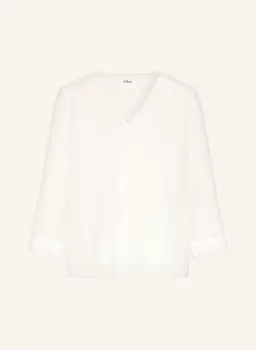 Блузка-Рубашка с рукавами 3/4 S.Oliver Black Label, белый