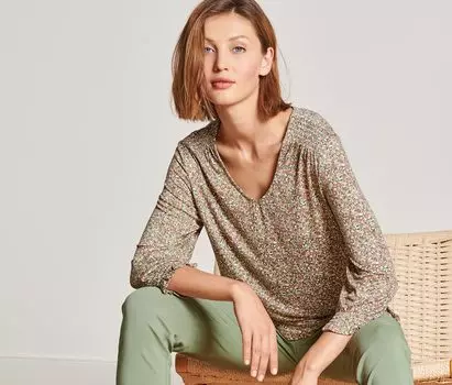 Блузка-рубашка с рукавами 3/4 Tchibo