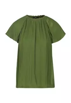 Блузка-рубашка, с рюшами, женская zero, цвет Cypress