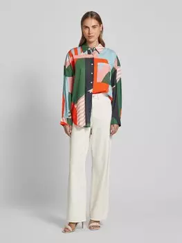 Блузка-рубашка с узором по всей поверхности Essentiel Antwerp, красный