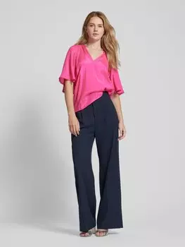 Блузка-рубашка с V-образным вырезом модель «TINNA» Vila, розовый