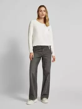 Блузка-рубашка с воротником-стойкой monari, кремовый