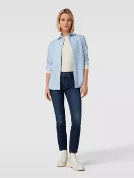 Блузка-рубашка с вышитым логотипом, модель «Кендал» Polo Ralph Lauren, светло-голубой
